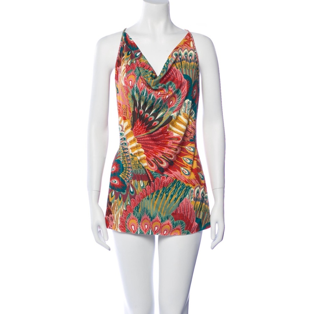 🦚 Rachel Pally Printed Mini Dress/Tunic 🦚 Excellent Condition! Like New!❤️💛💚